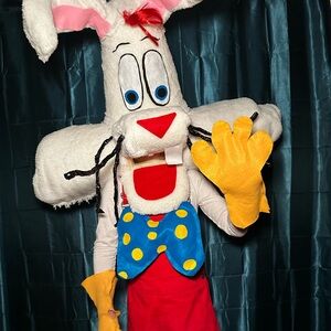 ROGER RABBIT HANDMADE HEAD COSTUME BOW ATTACHED